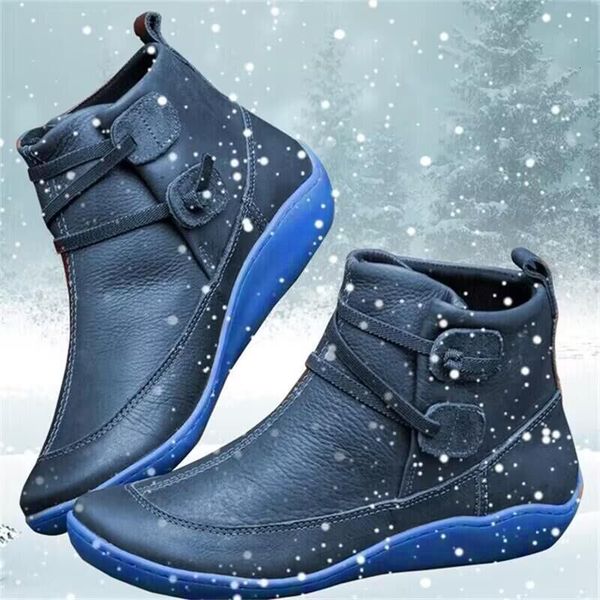

boots women ankle roman pointed casual booties spring autumn leather ladies shoes botas femenina 221117, Black