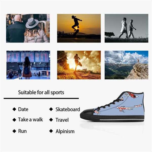 

men stitch shoes custom sneakers canvas women fashion black orange mid cut breathable sports walking jogging color30