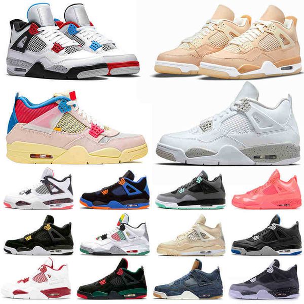 

starfish mens 4 4s basketball shoes mars blackmon cool grey taupe haze men women sneakers trainers size 36-47, Black