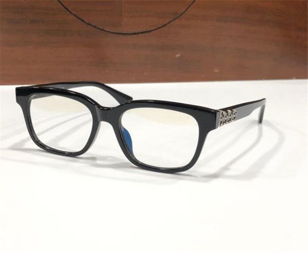 

new fashion design square frame optical eyewear 8043 retro simple and generous style high end glasses with box can do prescription lenses, Black