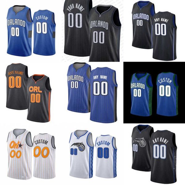 

men women youth orlando''magic''custom 21 moritz wagner 25 admiral schofield 50 cole anthony 5 paolo banchero 4 jalen su, Black;red