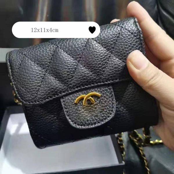 

chanei diamond check card holder wallet crossbody bags small sling bag high end grid decorative pu material credit cardholder for women 12x1