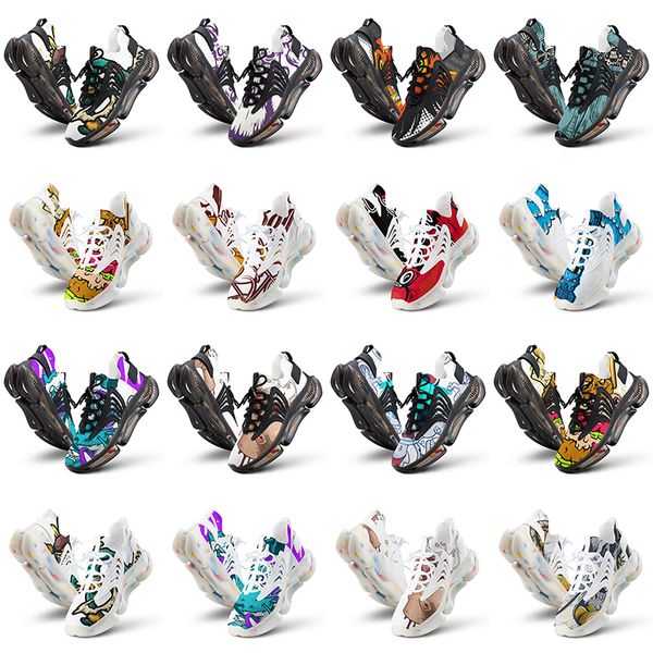 

running men women shoes custom artoon animal design diy word black white blue red mens trainer 091322 s959 s