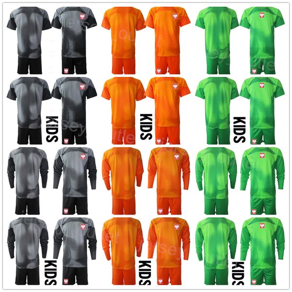 

national team soccer gk long sleeve 22 lukasz fabianski jersey set 2022 world cup goalkeeper 1 wojciech szczesny lukasz skorupski football s, Black