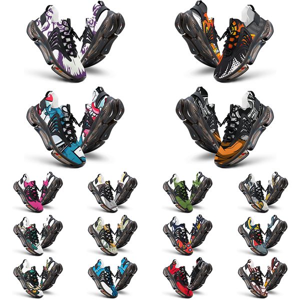 

elastic running shoes custom shoes men women diy white black green yellow red blue mens trainer outdoor sneakers size 38-46 color111