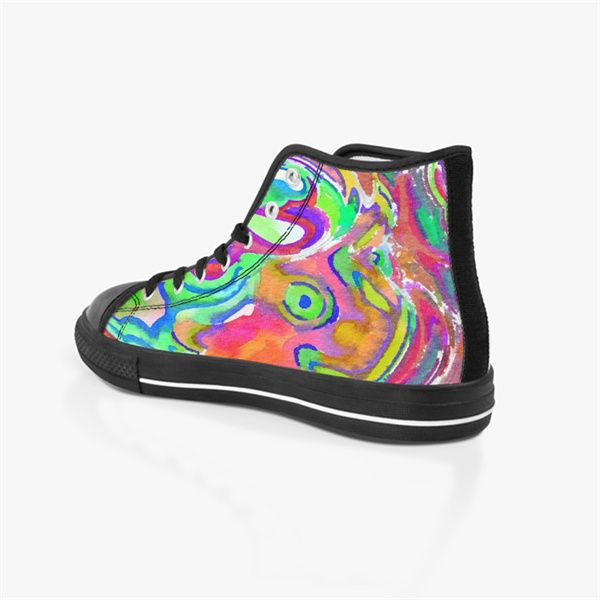 

men custom shoes designer canvas womens sneakers hand painted fashion shoe mid cut trainer