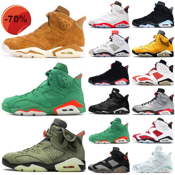 

6 6s basketball shoes mens sneakers dmp 2022 unc alternate hare sport blue reflective silver flight black infrared trainers