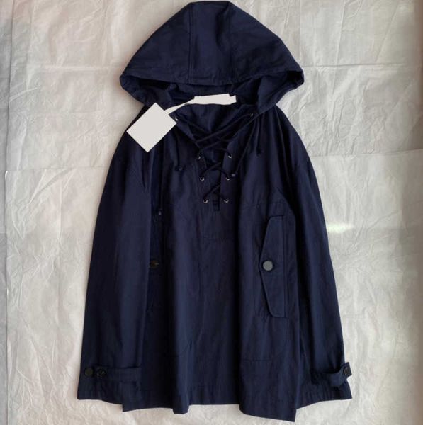 

women designer jacket lace-up collar flip flap pocket hooded pullover jackets animal embroidery ornament left shoulder long sleeve trends w, Black;brown