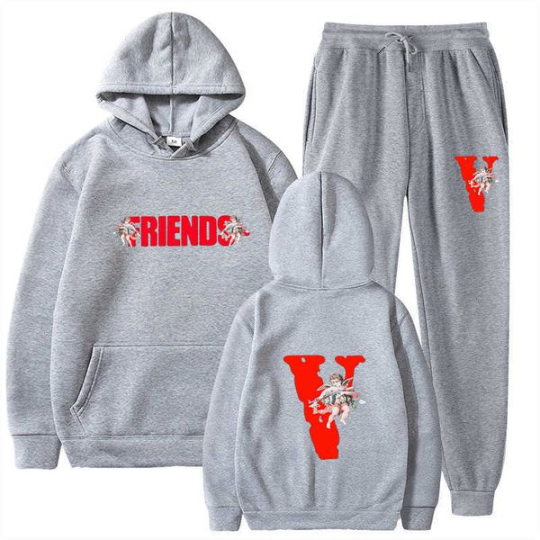 

hoodie for men vlog fashion long cotton designer sweater autumn winter friends angel loose suit women casual leisure hip hop hcfo dqze, Black
