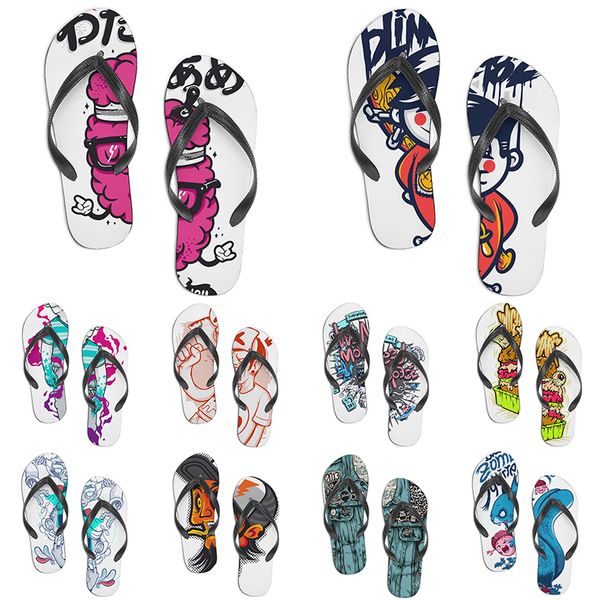 

men women custom shoes beach slides sandals flat shoe mens womens multi color6 summer outdoor customized slide