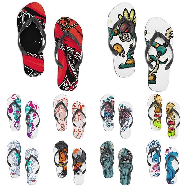 

men women custom shoes beach slides sandals flat shoe mens womens multi color157 summer outdoor customized slide