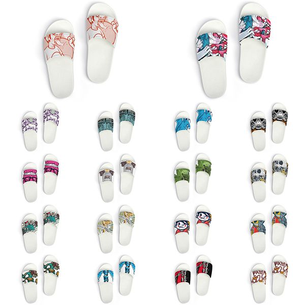 

custom shoes slippers sandals men women diy white black green yellow red blue mens trainer outdoor sneakers size 36-45 color143