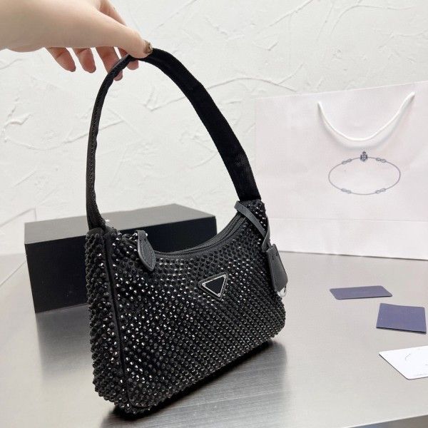 

cc luxury bead rhinestone shoulder bags women shiny diamond handbags hobos beading baguettes bling beads purses triangle glittering diamonds