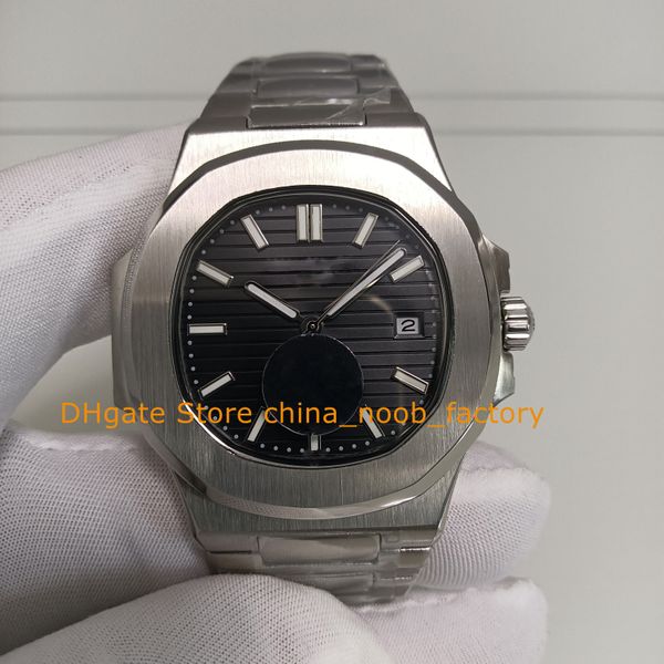 

5 color automatic watch for mens 40mm 5711 date black white blue green stainless steel bracelet transparent back asia cal.324 s c mechanical, Slivery;golden