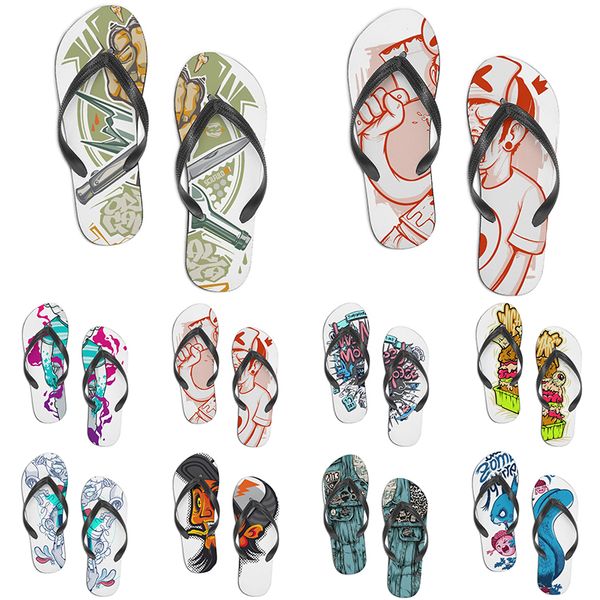 

men women custom shoes beach slides sandals flat shoe mens womens multi color115 summer outdoor customized slide