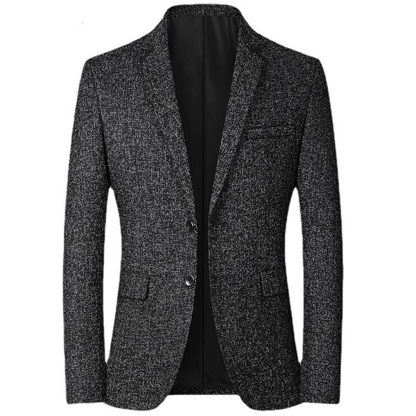 

mens suits blazers fall fashion solid color slim business casual suit jackets men formal blazer coat male fat 4xl 221117, White;black