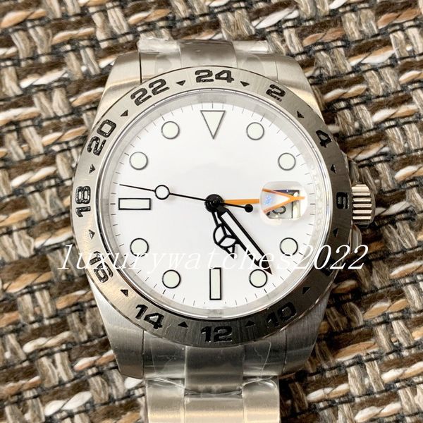 

classic mens watch 40mm v5 white dial limited automatic mechanical movment 904l steel sport watch sapphire glass floding clasp wristwatches, Slivery;brown