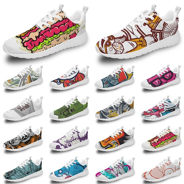 

shoes running 2023 fashion men otcustom women shoe diy outdoor sneakers customized mens trainers color84 s, Black