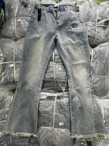 

denim pants blue men's plus size pants women's casual real pics, Black;brown