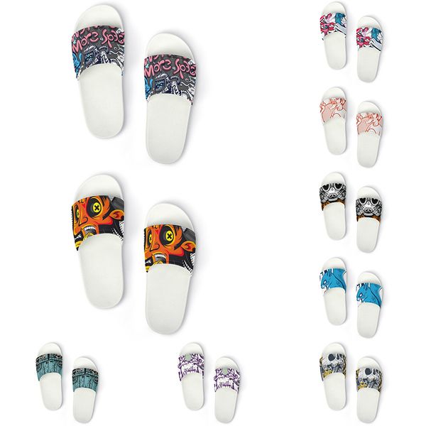 

custom shoes slippers sandals men women diy white black green yellow red blue mens trainer outdoor sneakers size 36-45 color21