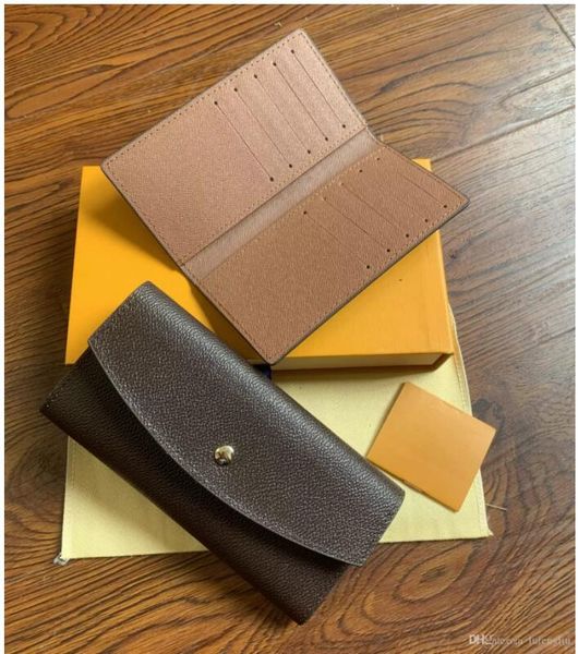 

france designer women long checkbook wallet credit card p holder wallet brown mono gram white checkered canvas leather free