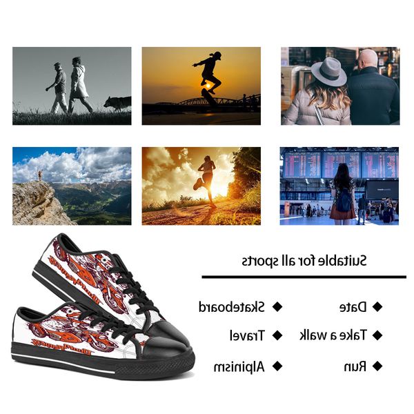 

shoes diy custom low women en canvas skateboard sneakers triple black customization uv printing sports sneakers wangji 164-14 ization