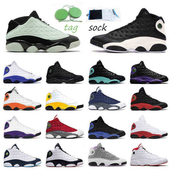 

classic 13s outdoor shoes jumpman 13 singles day reverse he got game hyper royal bred flint outdoor sport sneakers, Black