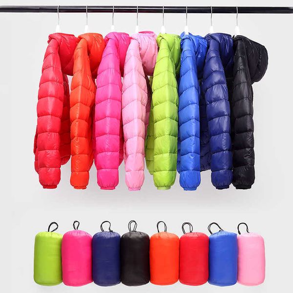 

down coat 2018 new child boy girl jackets for girls children's autumn winter coat clothing kid hooded thin cotton-padded jacket parka l, Blue;gray