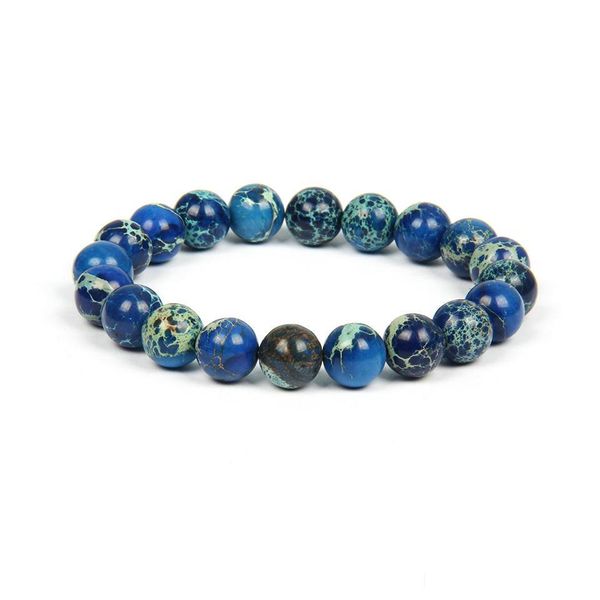 

beaded wholesale 10pcs/lot colors 10mm beaded bracelet good quality blue red black turquoise sea sent stone jewelry energy couples d dhcfj