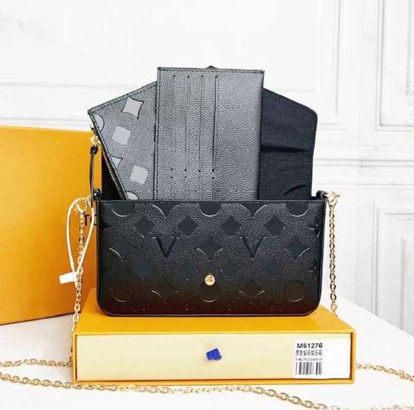 

bag 3pcs set women classic luxury designer handbag bag genuine leather handbags shoulder bags handbag clutch tote messenger