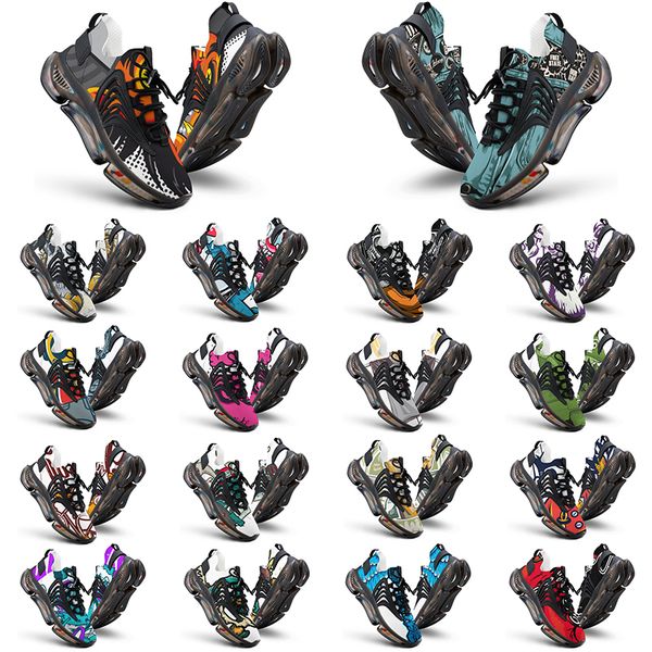 

elastic running shoes custom shoes men women diy white black green yellow red blue mens trainer outdoor sneakers size 38-46 color120