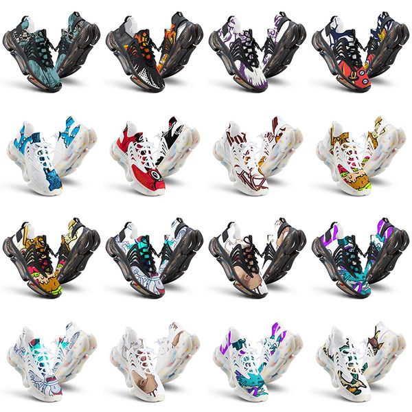 

women custom men running shoes artoon animal design diy word black white blue red mens trainer 0258545 s317 s