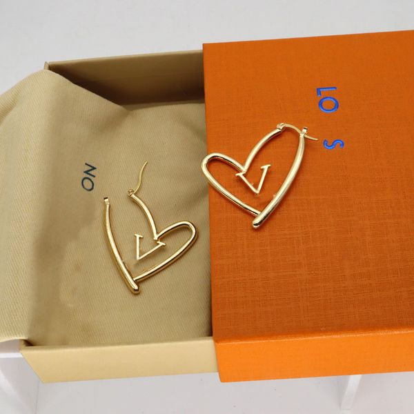 

lucky charm designers gold love earrings designer women bow diamonds party wedding rhinestone birthday gift luxury classic brand european am, Golden