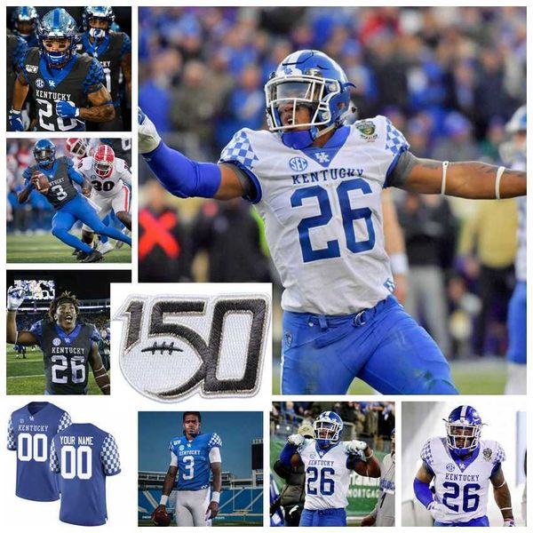

ncaa kentucky wildcats college football jerseys 2 tim couch 24 chriser rodriguez jr. 10 asim rose jr. 26 benny snell jr. custom stitched, Black