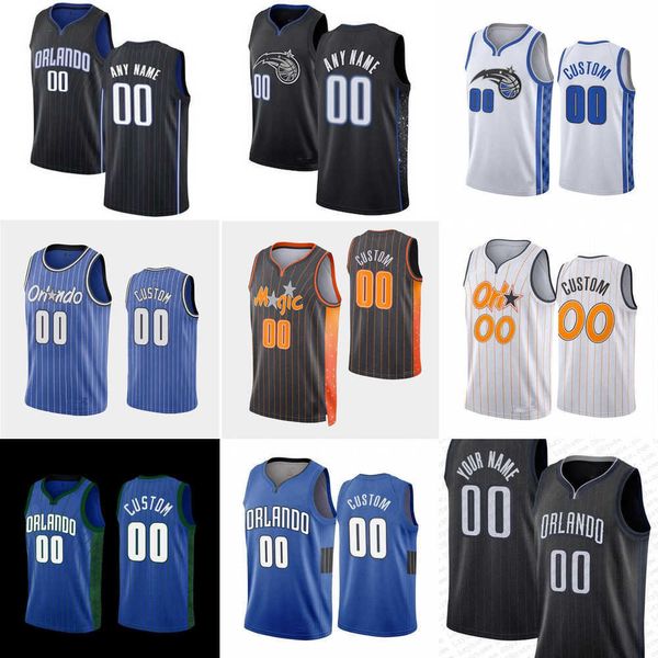 

men women youth orlando''magic''custom 50 cole anthony 4 jalen suggs 5 paolo banchero 1 jonathan isaac 22 franz wagner b, Black;red