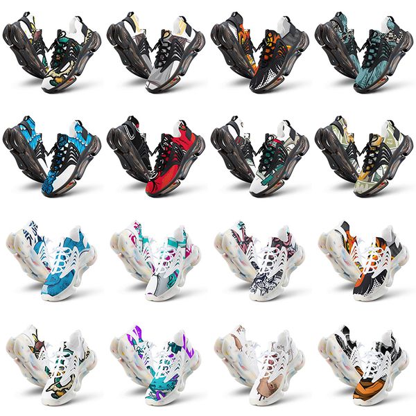 

men women custom running shoes artoon animal design diy word black white blue red mens trainer 0246