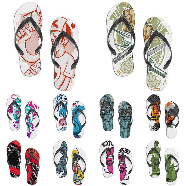

men women custom slippers cartoon design anime diy word black white blue red purple mens colorful trainer 097