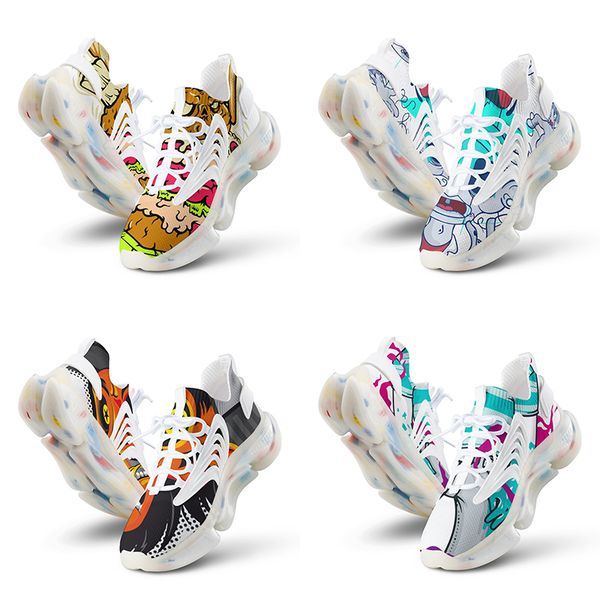 

2023 diy custom shoes for mens womens running shoes provide pictures to accept customized design multicolor white black orange sport sneaker