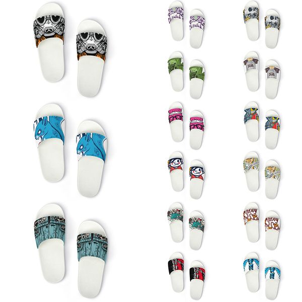 

custom shoes slippers sandals men women diy white black green yellow red blue mens trainer outdoor sneakers size 36-45 color55