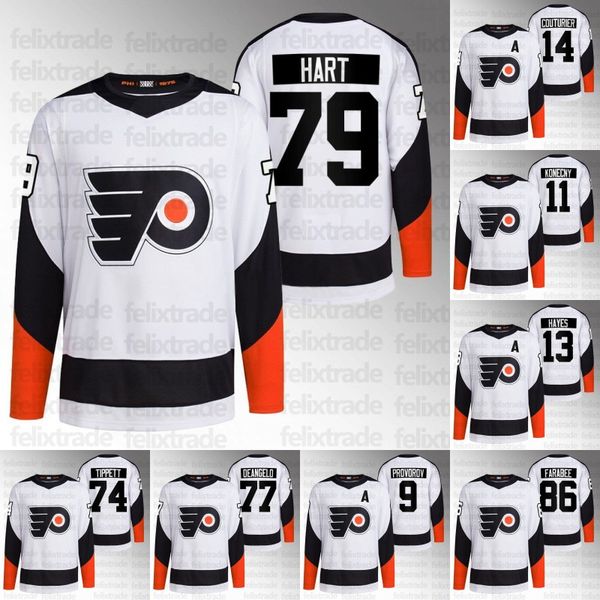

philadelphia carter hart 2022 reverse retro flyers jersey travis konecny kevin hayes tony deangelo owen tippett ivan provorov scott laughton, Black;red