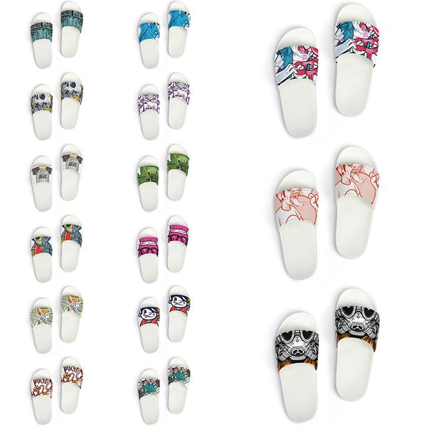 

custom shoes slippers sandals men women diy white black green yellow red blue mens trainer outdoor sneakers size 36-45 color153