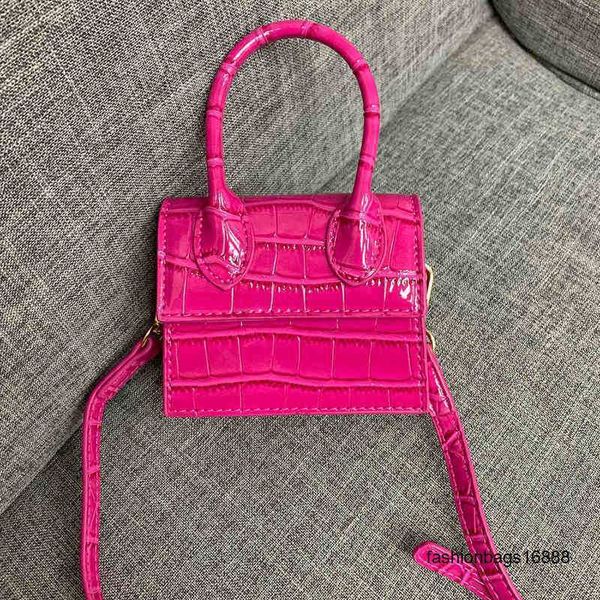 

new brand luxury crocodile pattern leather shoulder bags trendy ladies mini flap designer pink bag small handbags for women 2022