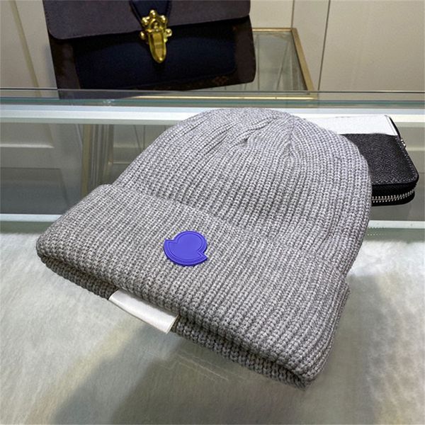 

designer beanie cap skull caps knitted hat for man woman winter hats 9 colors quality, Blue;gray