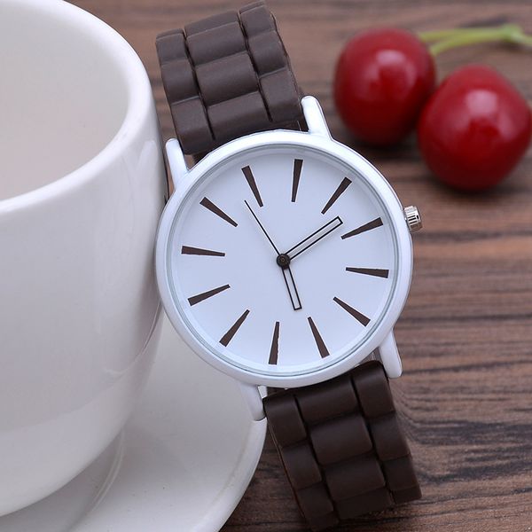 

hbp watches for women ceramics colorful strap electronic womens wristwatches quartz movement business watch montres de luxe, Slivery;brown