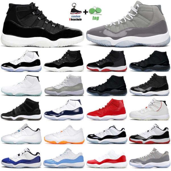

11 basketball shoes 11s jumpman jubilee 25th anniversary bred concord 45 prom night legend blue light bone mens trainers sport jordon, Black
