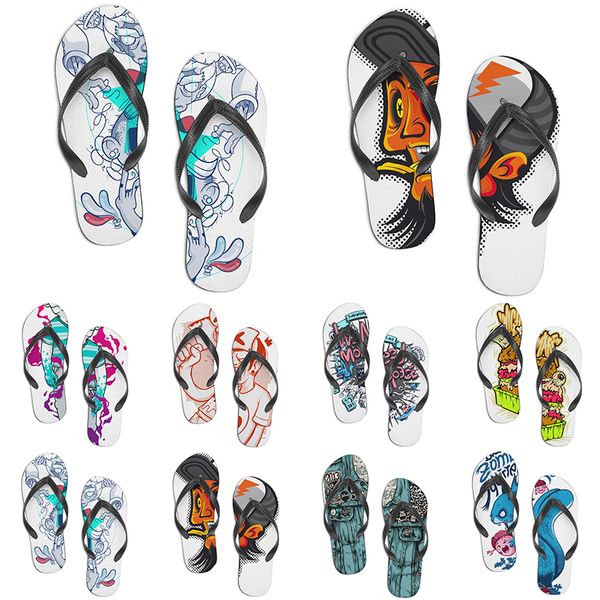 

men women custom shoes beach slides sandals flat shoe mens womens multi color215 summer outdoor customized slide