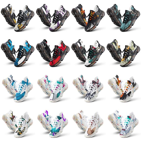 

men running women custom shoes artoon animal design diy word black white blue red mens trainer 0213405 s11 s