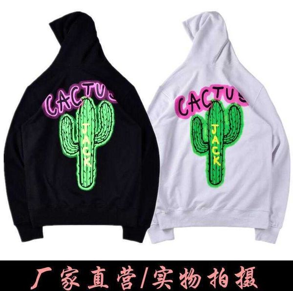 

hoodies sweatshirts traviss scotts designer letter houdie cactus hoodie men's women's sweaters loose couple hooded sweater coat cl, Black