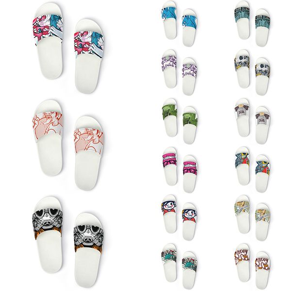 

custom shoes slippers sandals men women diy white black green yellow red blue mens trainer outdoor sneakers size 36-45 color53