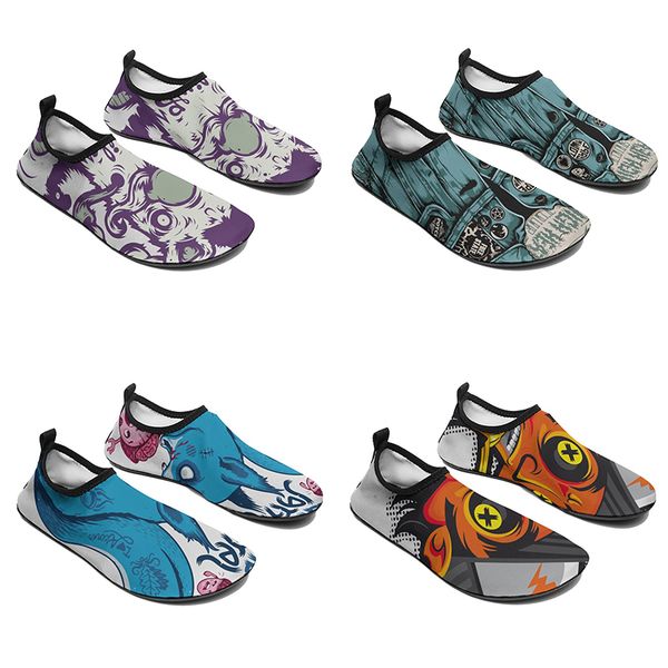 

men women custom shoes water shoes diy accept to customization white black green fashion comfortable flat sneakers